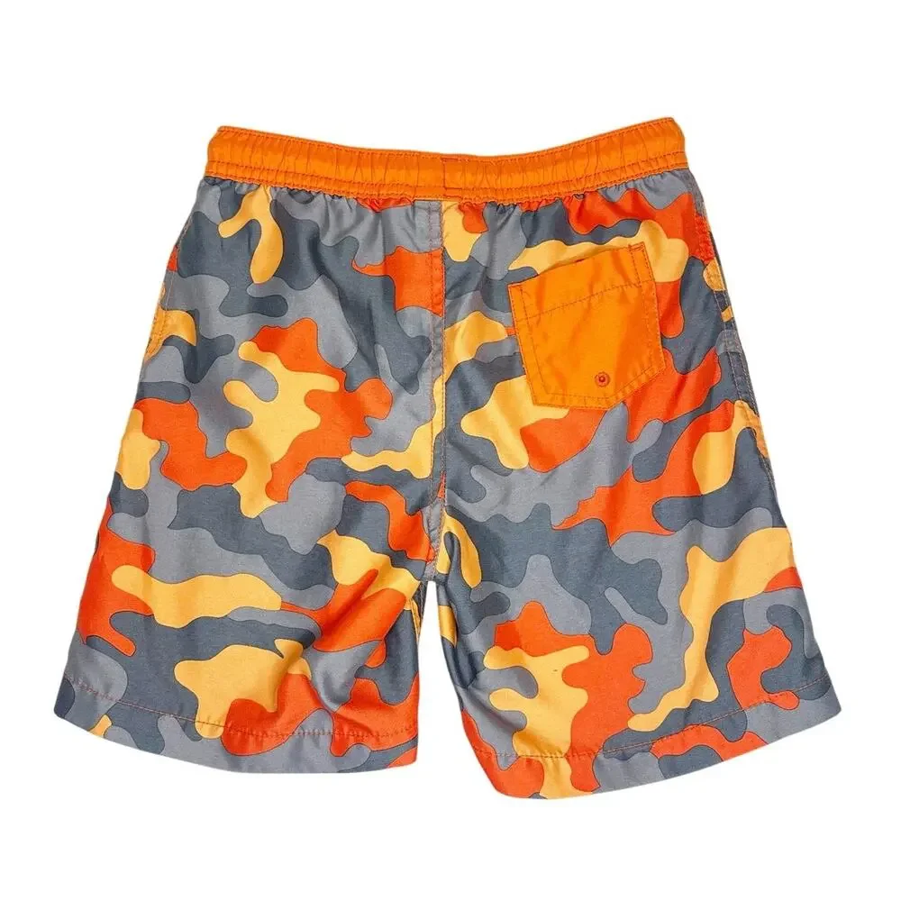 Lands' End Camo Print Swim Trunks Size 7